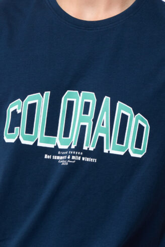 חולצת טי הדפס colorado