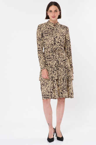 שמלת קומות מודפסת