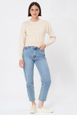 סריג Crop - אבן